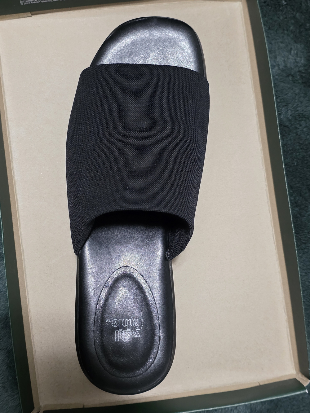 wild fable Black Platform Slip-On Sandals - Picture 3 of 8